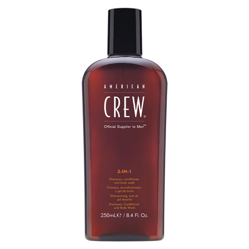 American Crew 3-in-1 Shampoo Conditioner Body Wash 250ml