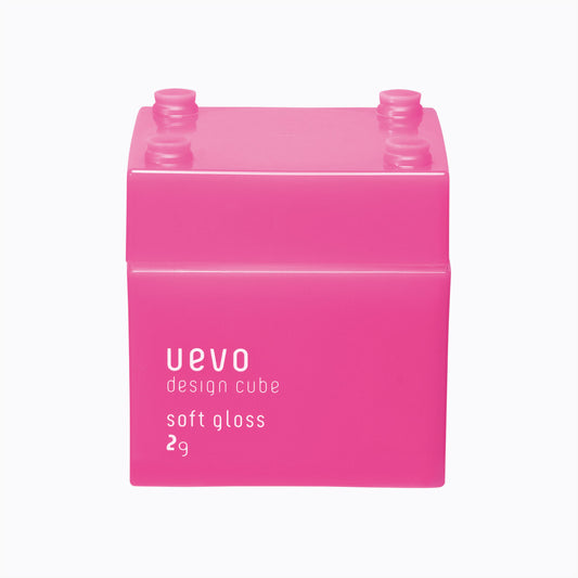 Uevo Design Cube Soft Gloss (For Loose Curls And Short Hair) 80g MADE IN JAPAN