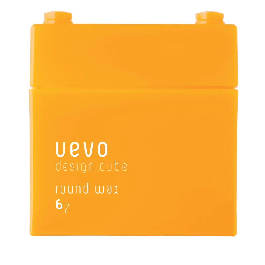 Uevo Design Cube Round Wax (For Short To Long Hair) 80g MADE IN JAPAN