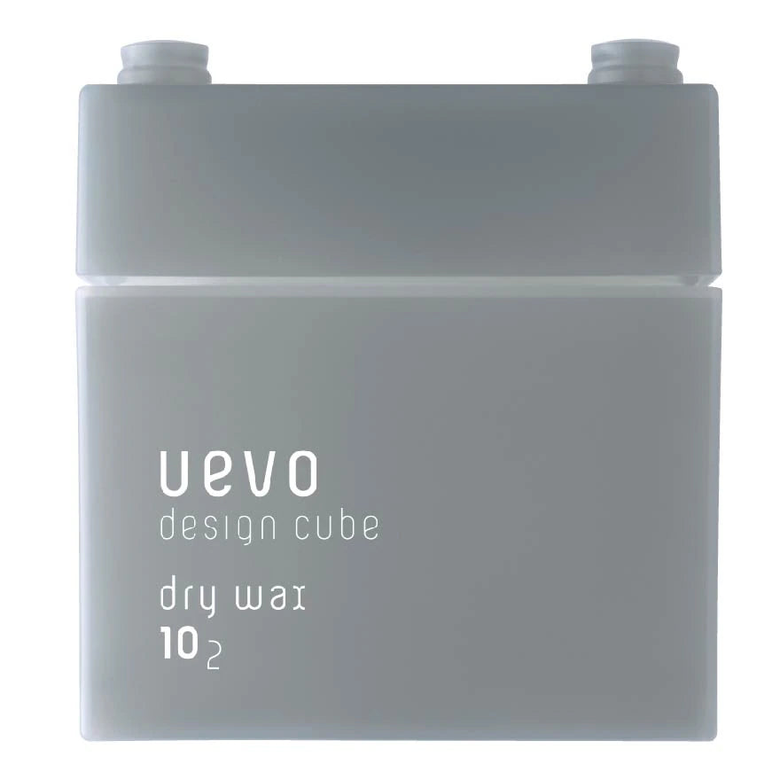 Uevo Design Cube Dry Wax (For Short Medium Rough And Light Hair Style) 80g MADE IN JAPAN