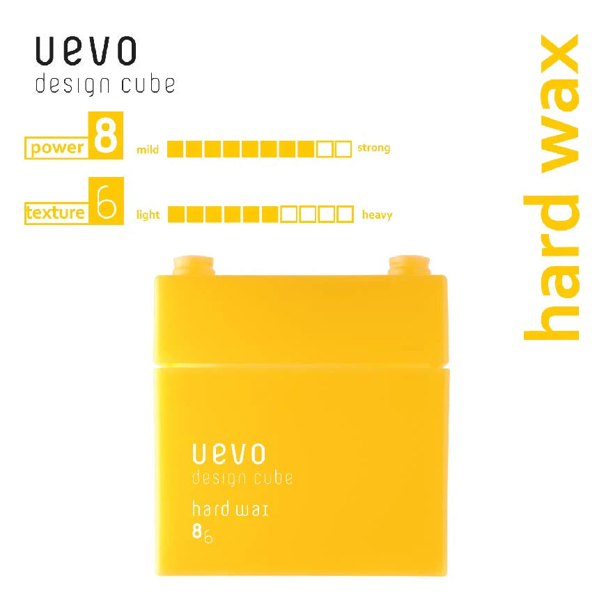 UEVO Design Cube Wax Yellow Hard Wax 80g MADE IN JAPAN